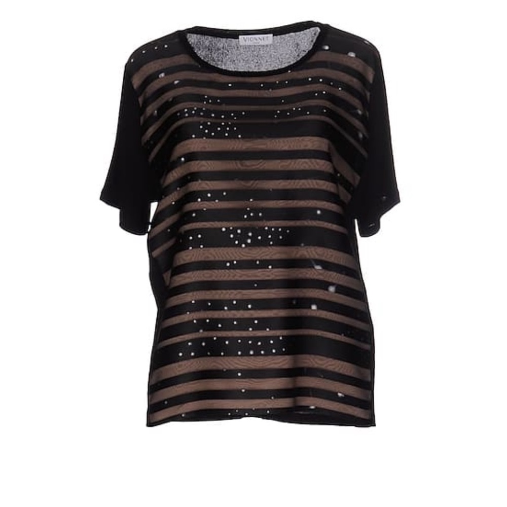 Vionnet black crepe top, IT40